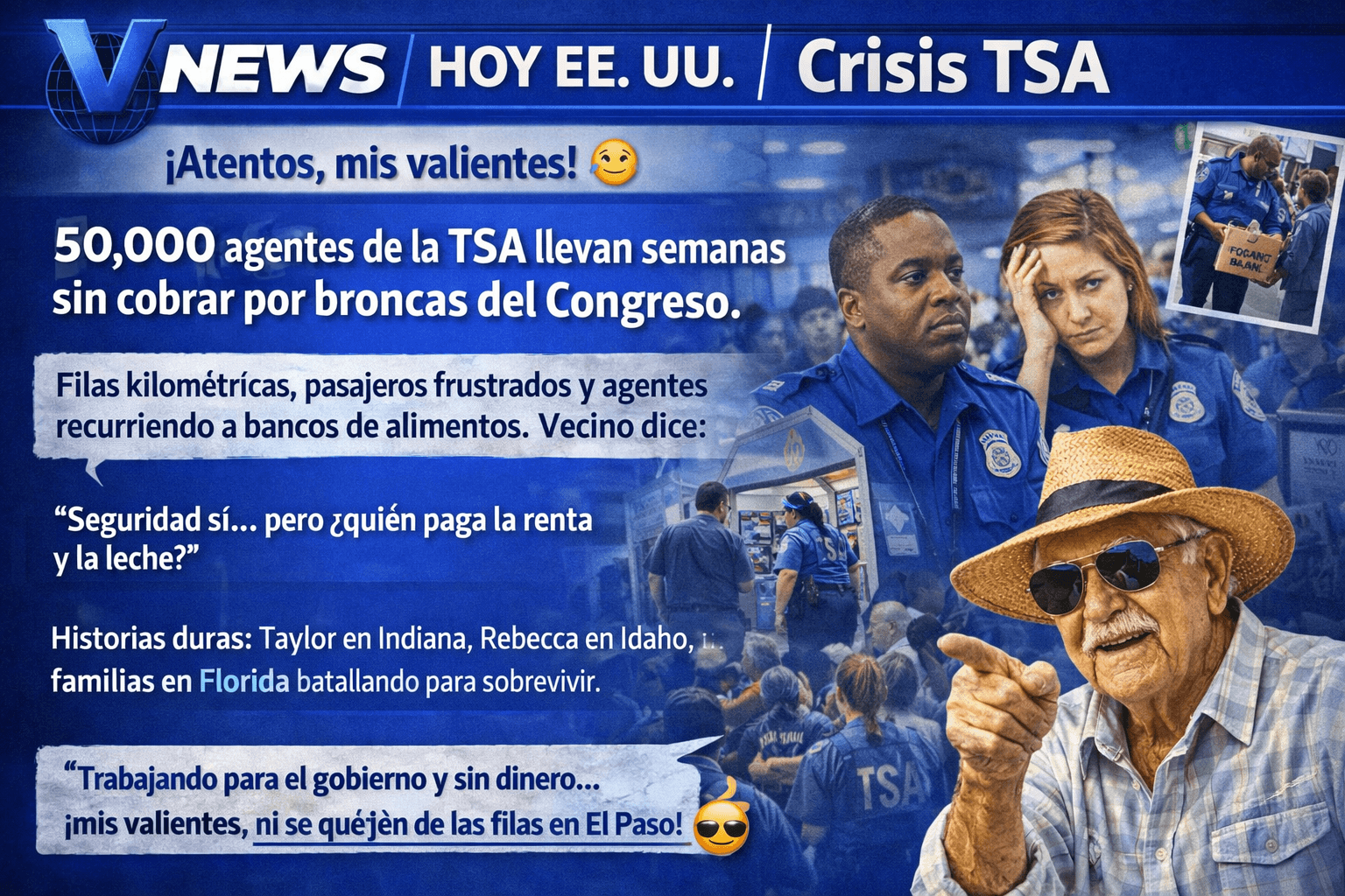 V NEWS HOY EE. UU. | Crisis TSA