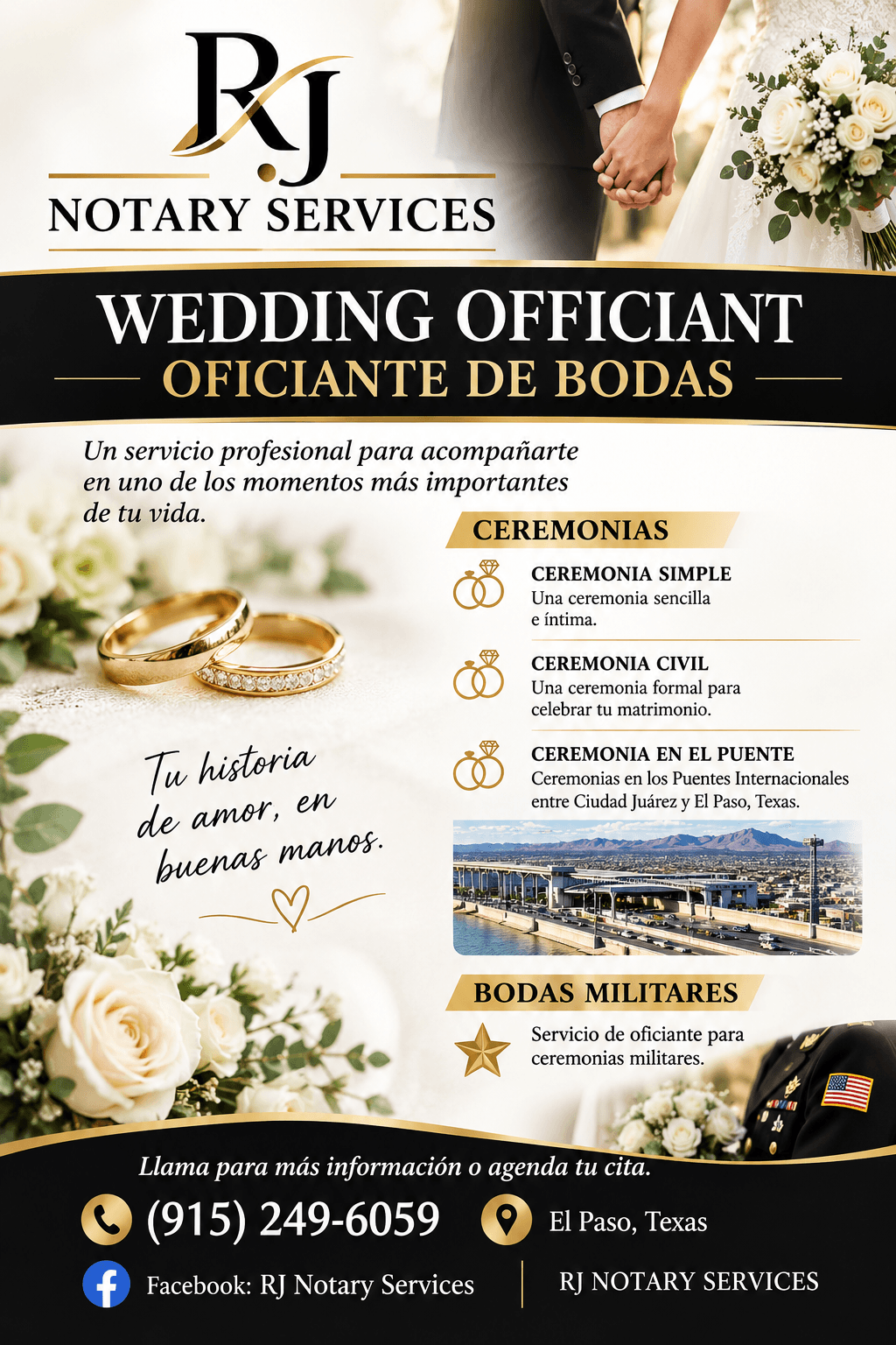 RJ Notary Services - Oficiante de Bodas